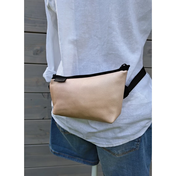 Mini Crossbody, gyöngyház púder