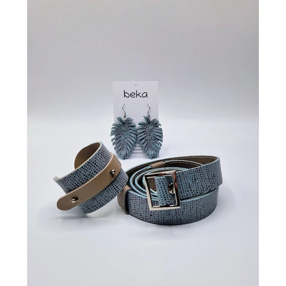 Öv - Türkiz, bézs